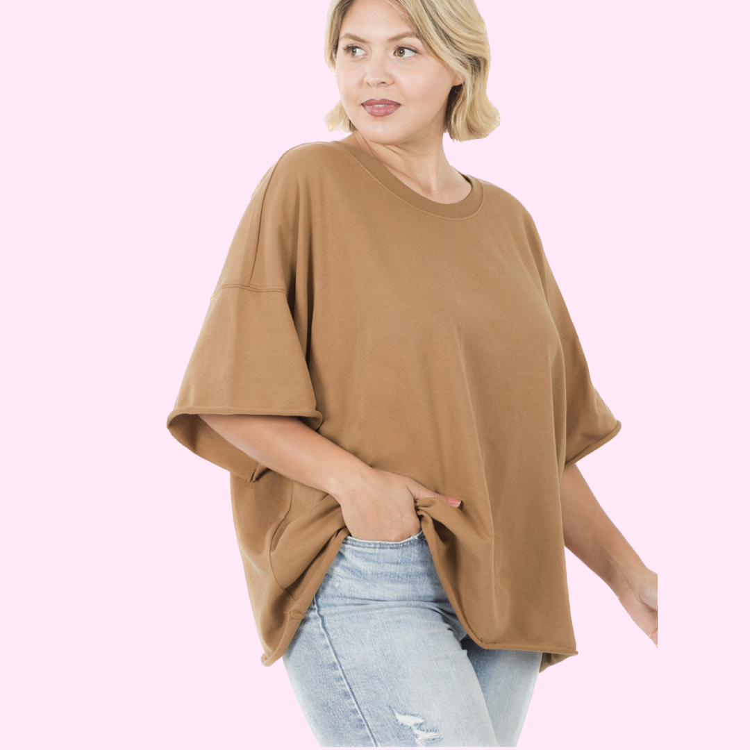 Gia Plus Top - Brown