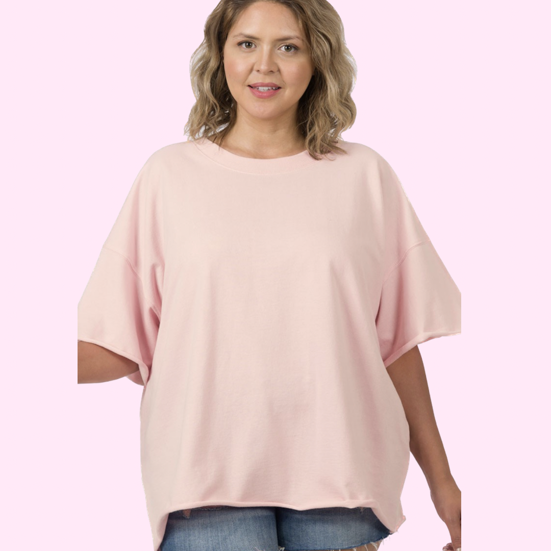 Gia Plus Top - Pink